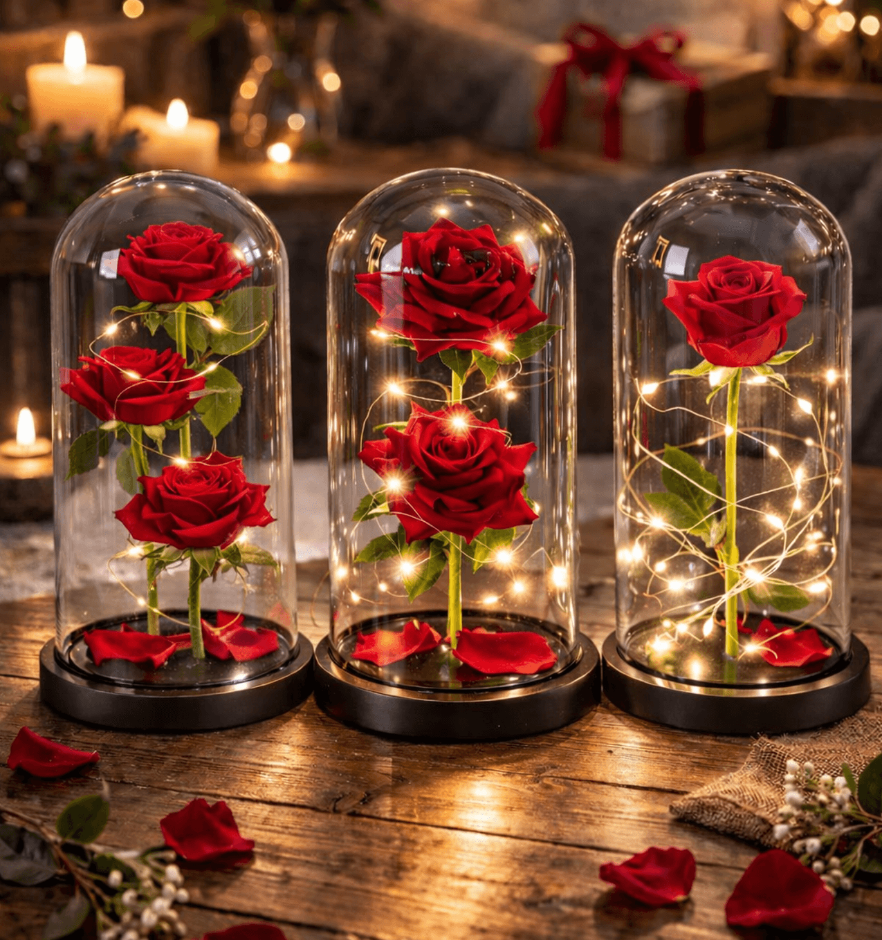 Wieczna róża w szkle